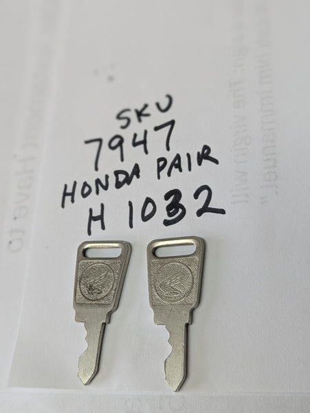 Honda Motorcycle Key Pair H1032 sku 7947