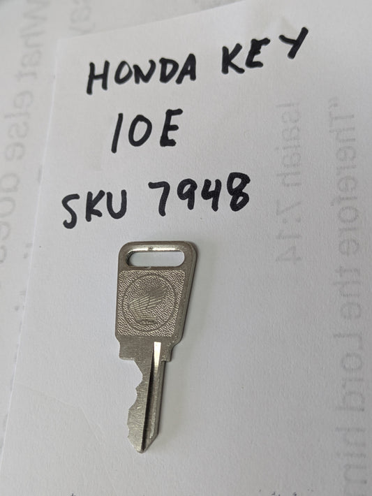 Honda Motorcycle Key 10E my  sku 7948