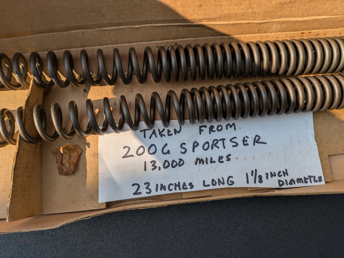 Harley Davidson OEM 883 fork spring pair