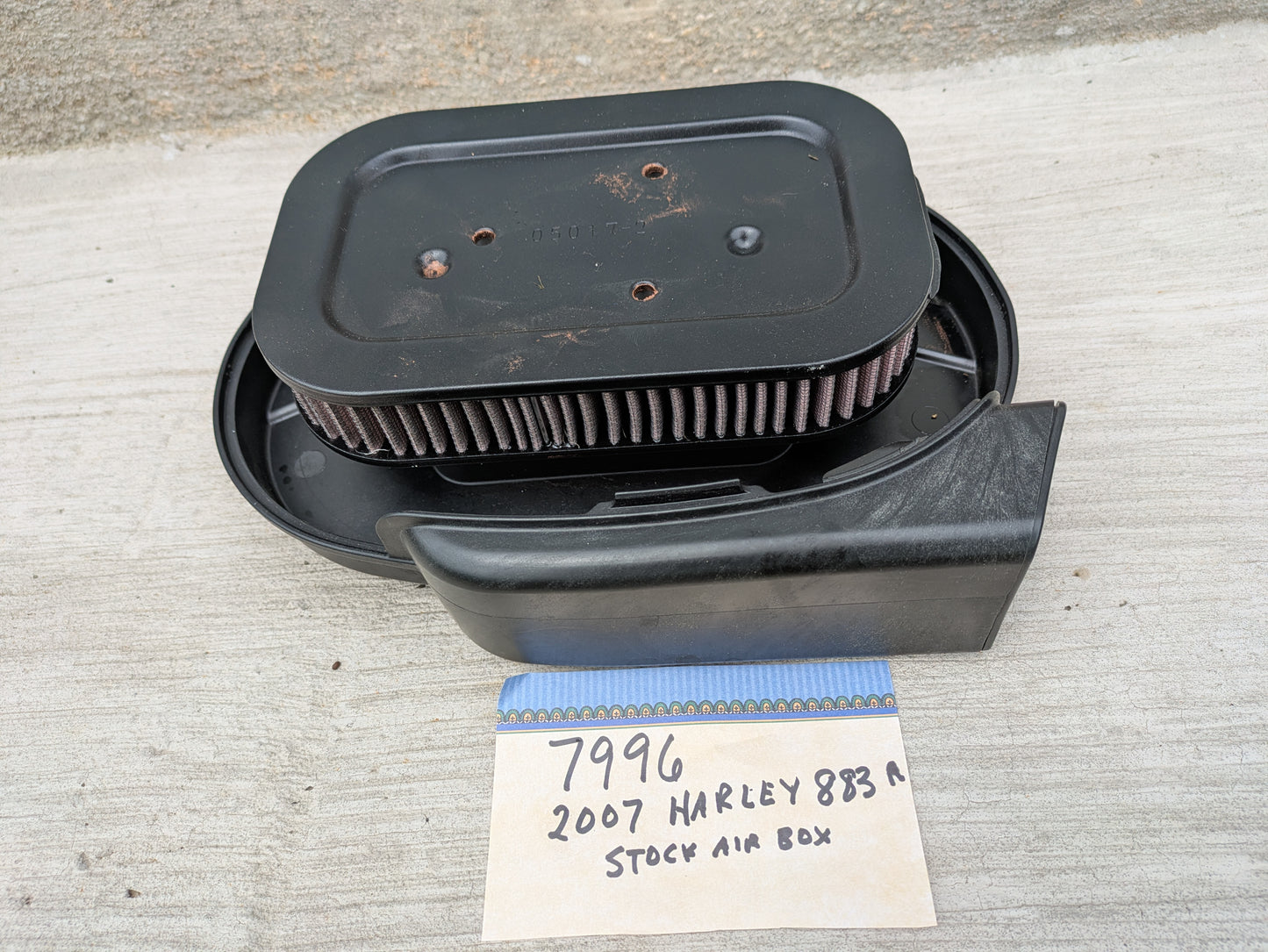 Harley Davidson OEM 883 Stock Air Box/Air cleaner  sku 7996