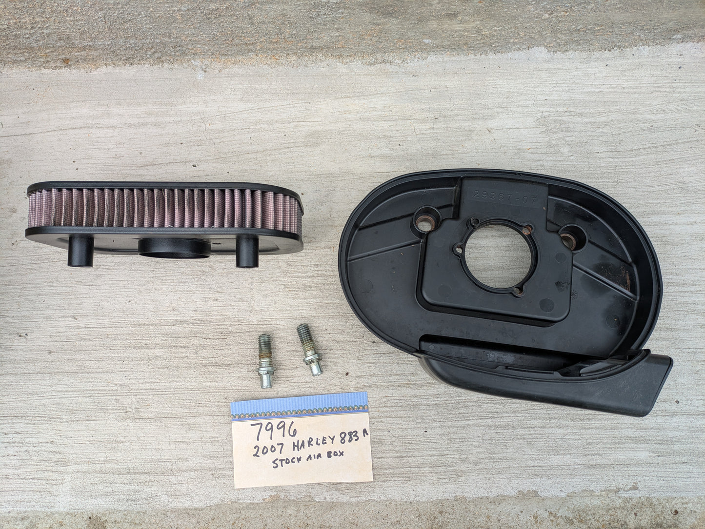 Harley Davidson OEM 883 Stock Air Box/Air cleaner  sku 7996