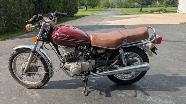 Honda CM185T 1978 Parts bike no title sku 8000