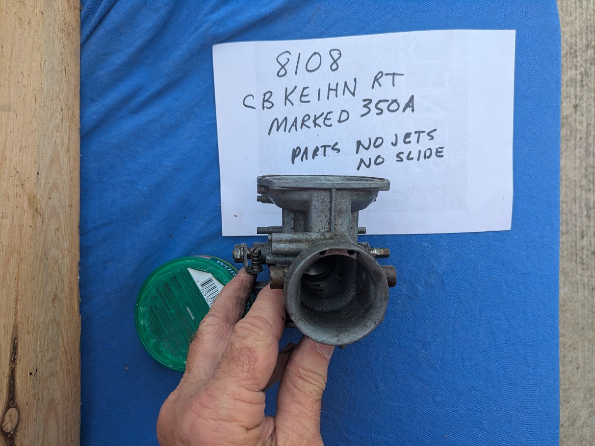 Keihin CB350 Carburetor top right side OEM   my sku 8108