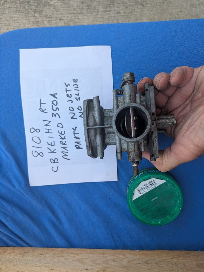 Keihin CB350 Carburetor top right side OEM   my sku 8108