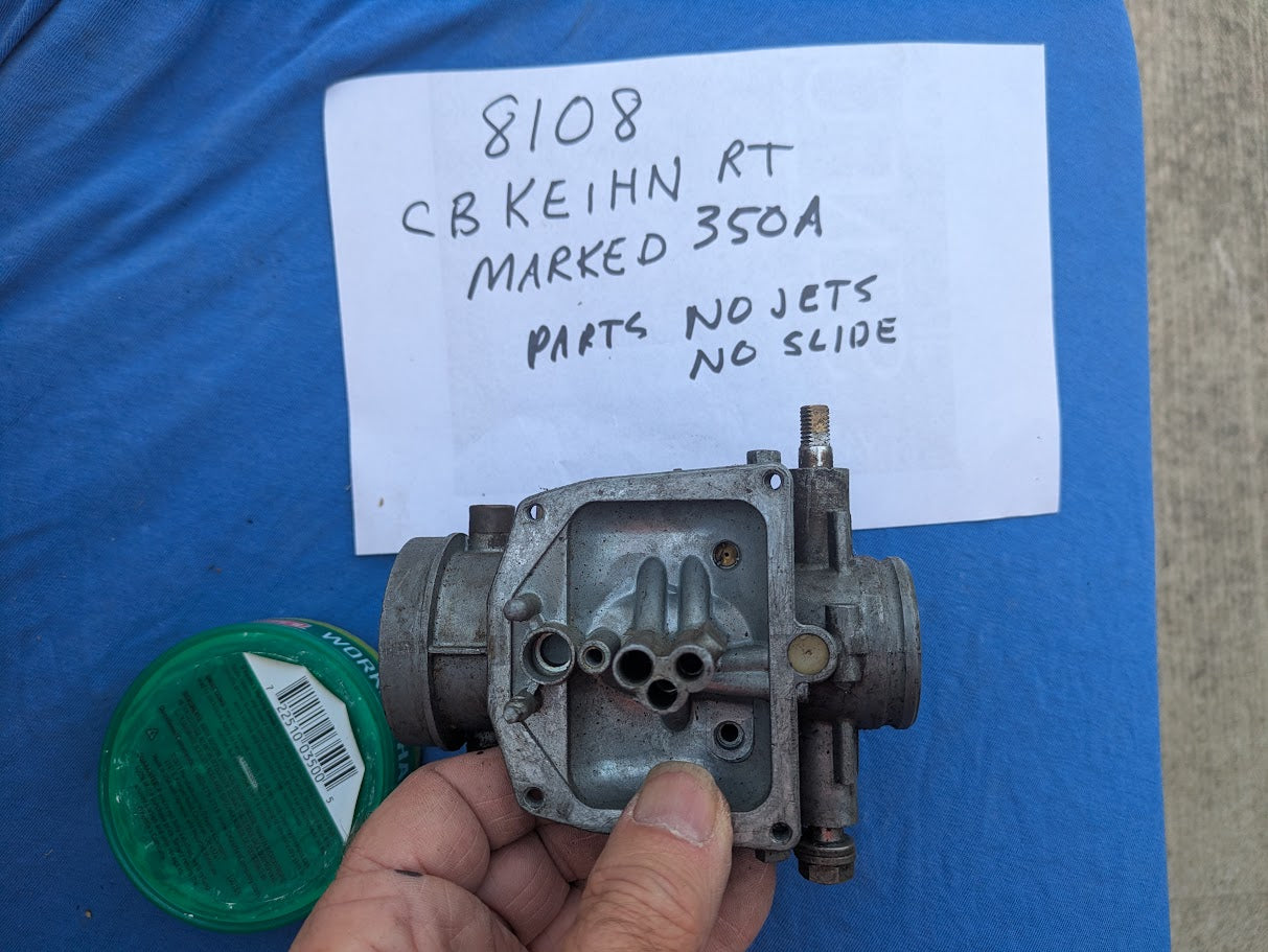Keihin CB350 Carburetor top right side OEM   my sku 8108