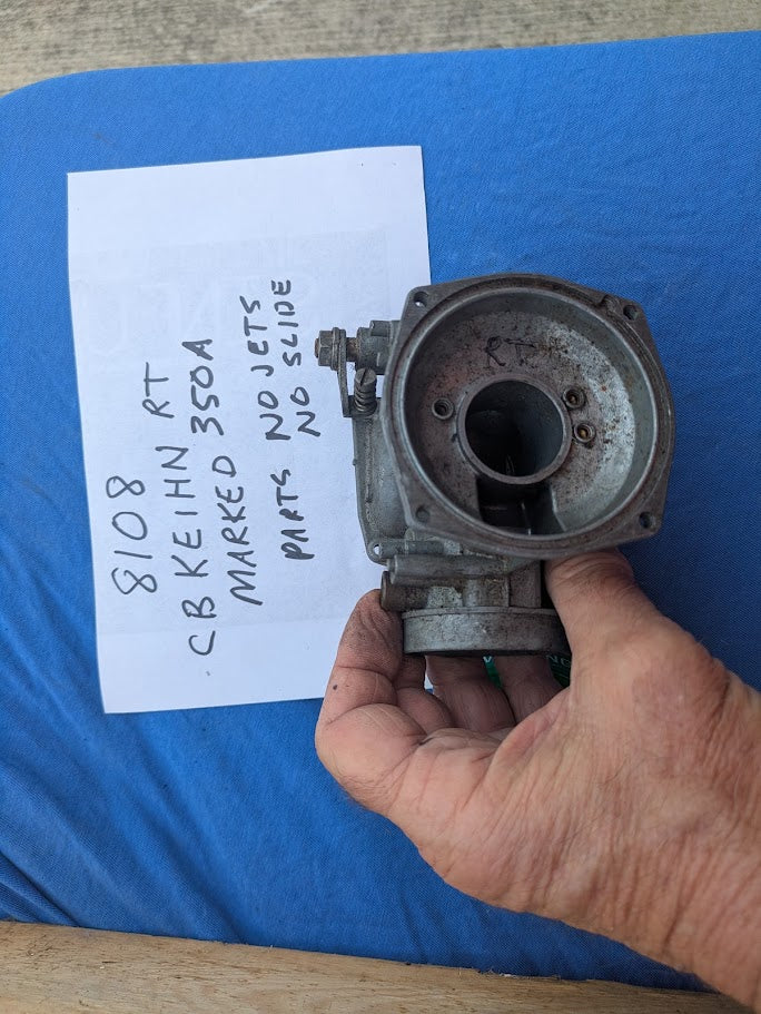 Keihin CB350 Carburetor top right side OEM   my sku 8108