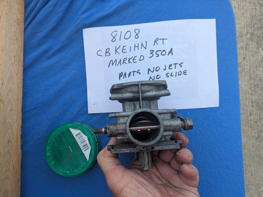 Keihin CB350 Carburetor top right side OEM   my sku 8108