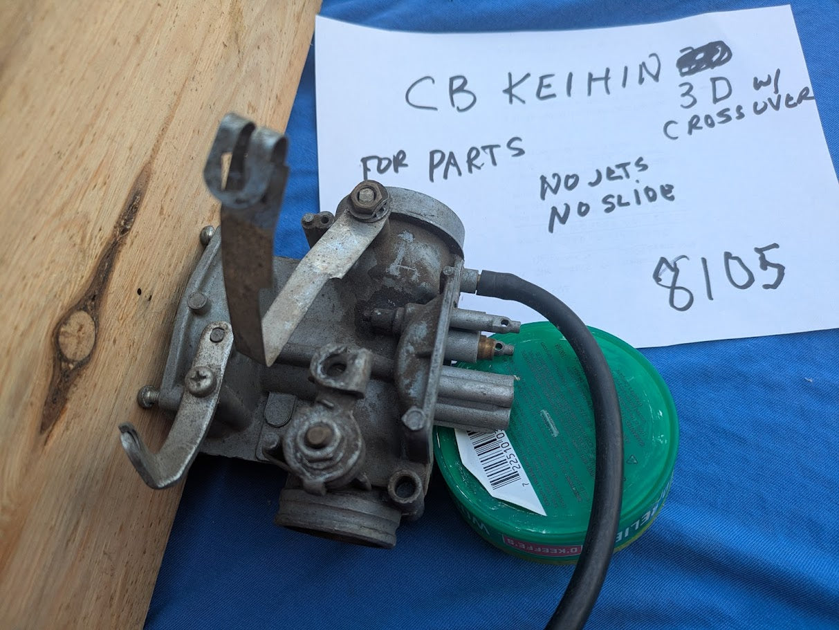 Keihin CB350 Carburetor top right side OEM   sku 8105