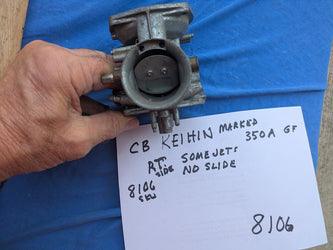 Keihin CB350 Carburetor top right side OEM   my sku 8106