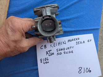 Keihin CB350 Carburetor top right side OEM   my sku 8106