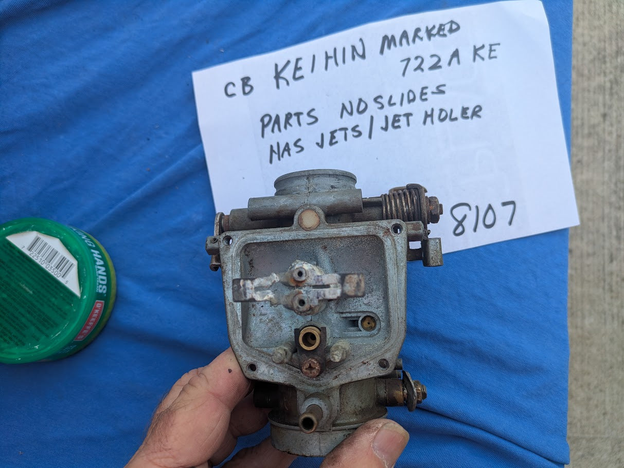 Keihin CB350 Carburetor top right side OEM   my sku 8107