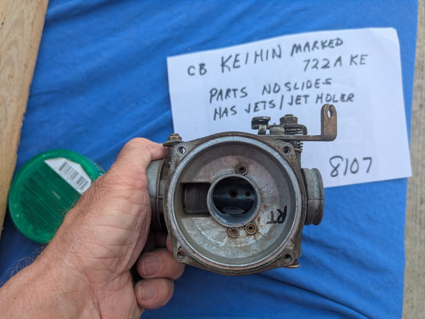 Keihin CB350 Carburetor top right side OEM   my sku 8107
