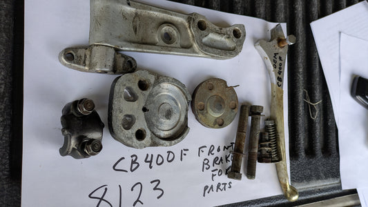 Honda CB400F OEM front brake parts sku my 8123
