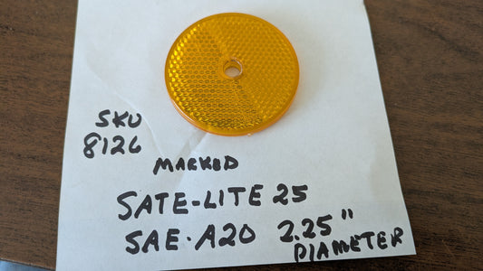 Honda Suzuki Kawasaki Yamaha marked SATE-LITE 25 reflector  SAE-A20  Reflector    sku r8126