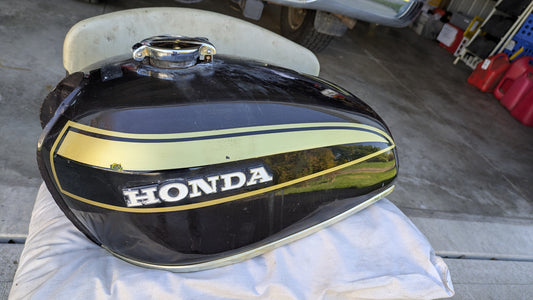 Honda CB450K5 OEM Gas Tank Candy Garnet Brown sku 8127