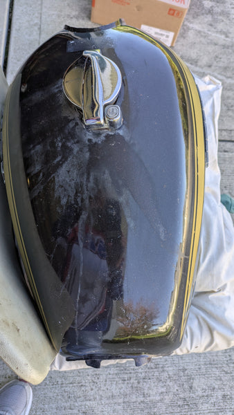 Honda CB450K5 OEM Gas Tank Candy Garnet Brown sku 8127