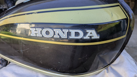 Honda CB450K5 OEM Gas Tank Candy Garnet Brown sku 8127
