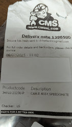 Suzuki TS 125 1971-1972 CABLE ASSY,SPEEDOMETER (NON O.E. ALTERNATIVE) 34910-21230-P sku 8128