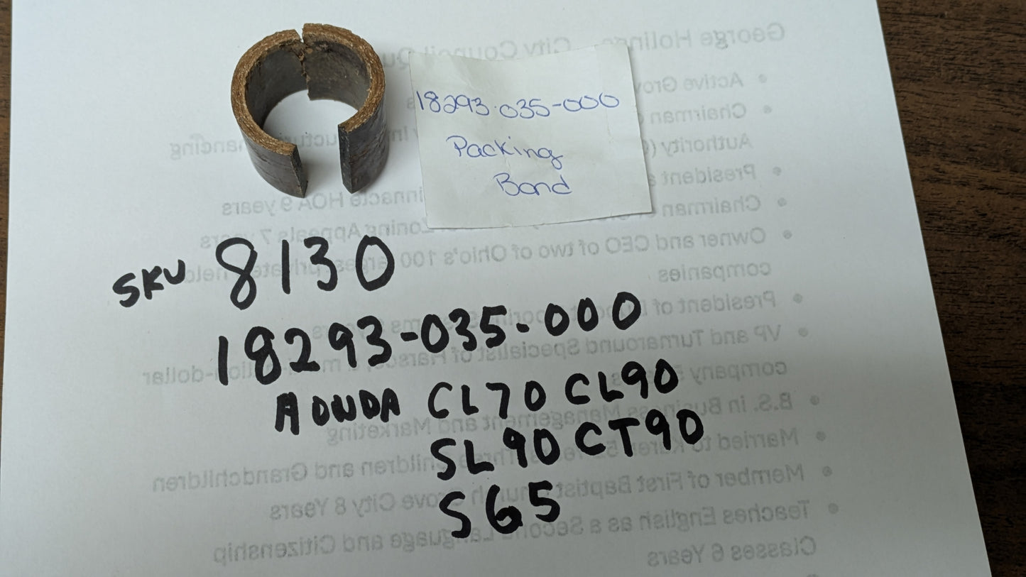 Honda NOS Exhaust Gasket CL70 CL90 CT90 S65 SL90 18293-035-000 my sku 8130