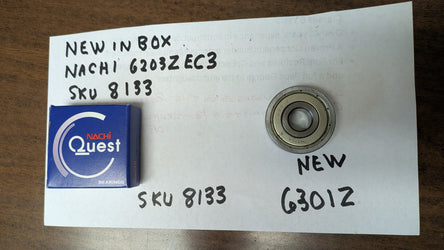 Nachi NOS Bearing 6203ZEC3 sku 8133