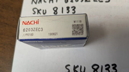 Nachi NOS Bearing 6203ZEC3 sku 8133
