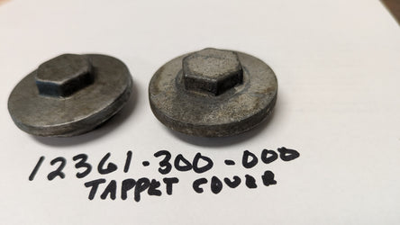 Honda used TAPPET ADJUSTER HOLE COVER Pair Part #: 12361-300-000 sku 8147