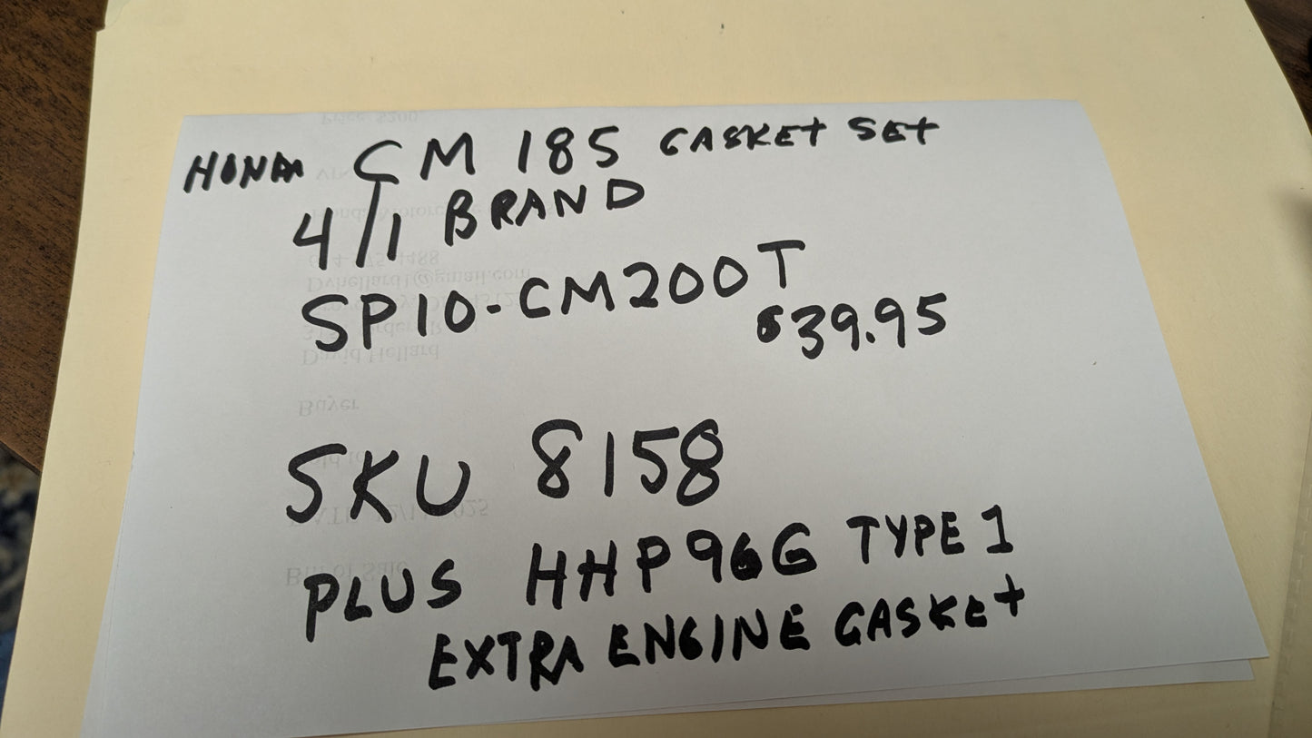 Honda CM200T Engine Gasket Set sku 8158