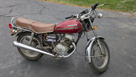 Honda CM185T Gas Tank Candy Anteres Red  sku 8162