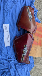 Honda CM185T 1978 Sidecover pair Candy Presto Red  Will fit CM200T also my sku 8159