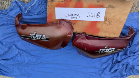 Honda CM185T 1978 Sidecover pair Candy Presto Red  Will fit CM200T also my sku 8159