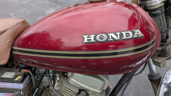 Honda CM185T Gas Tank Candy Anteres Red  sku 8162