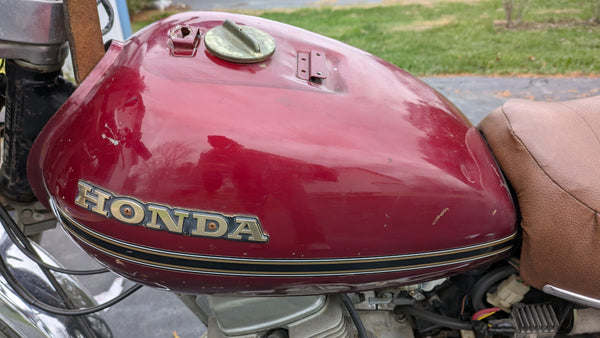 Honda CM185T Gas Tank Candy Anteres Red  sku 8162