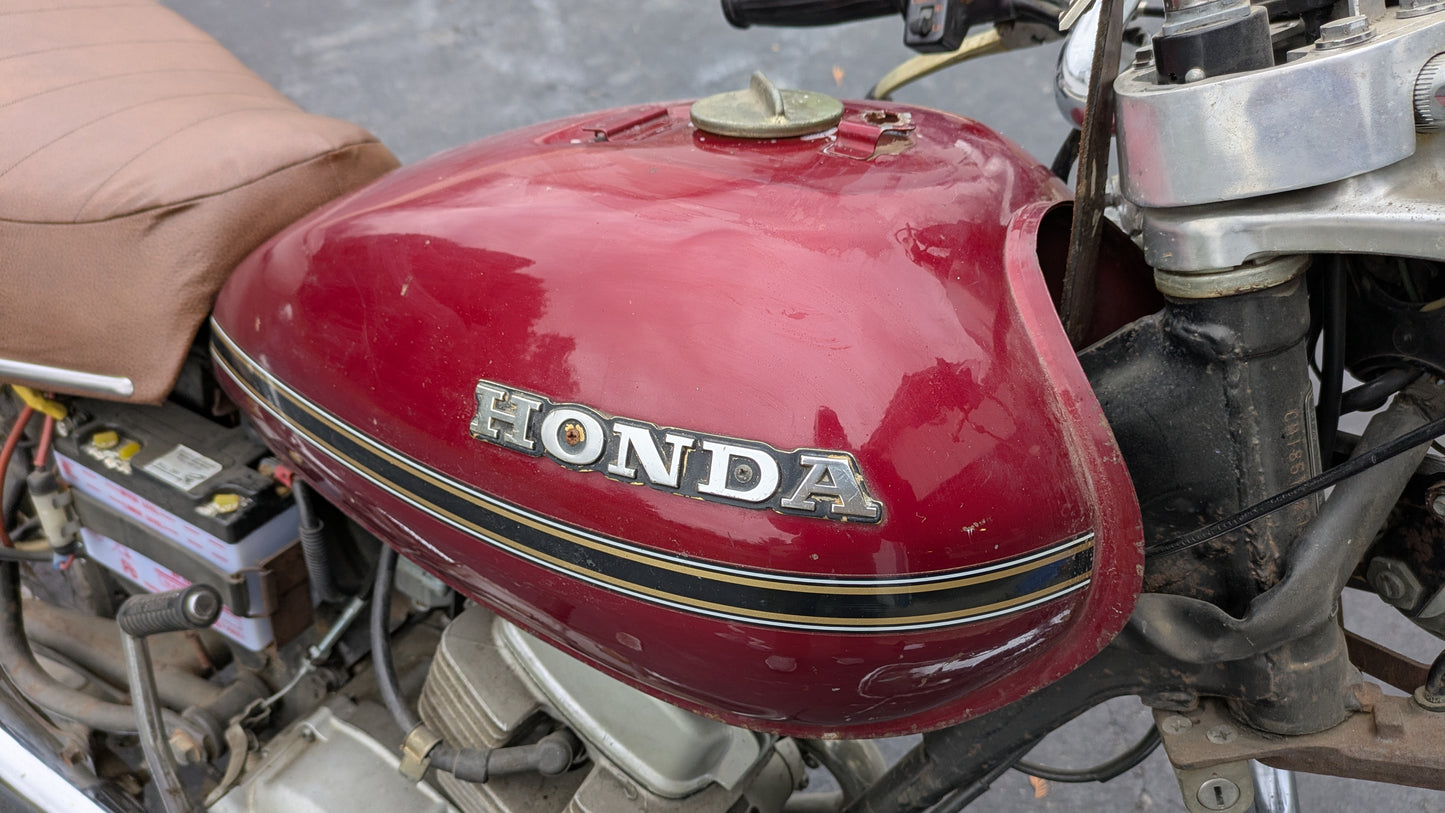 Honda CM185T Gas Tank Candy Anteres Red  sku 8162