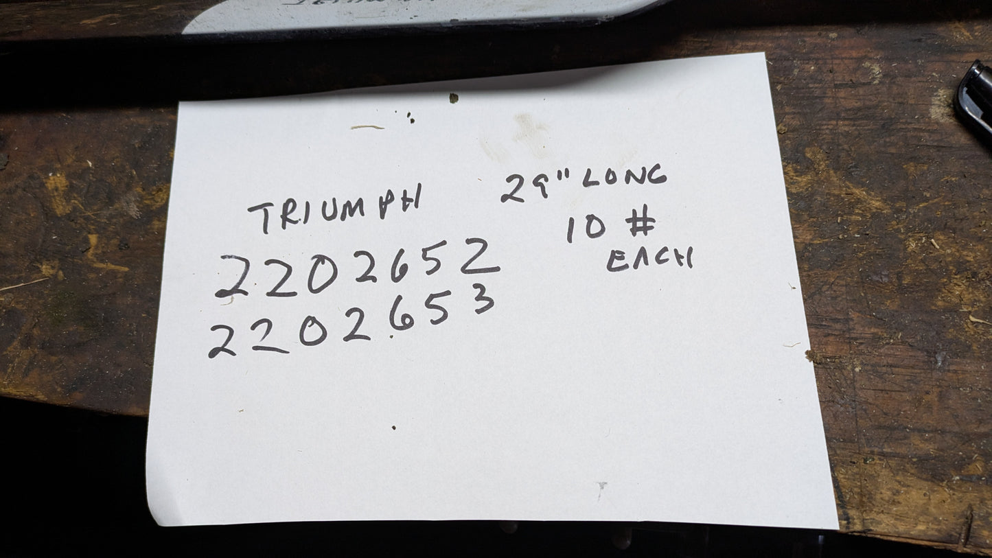 Triumph rear exhaust  Right side  part 2202653 sku 8175