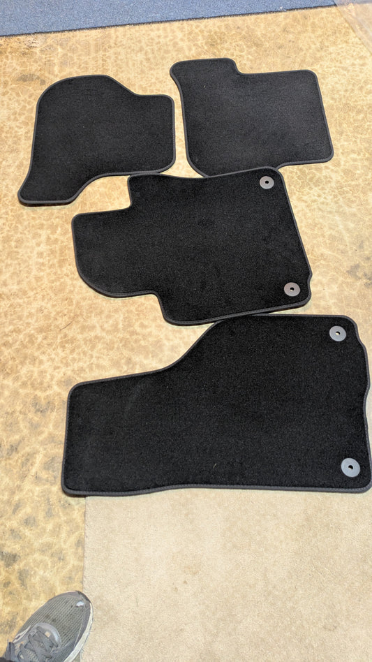 VW Golf OEM New Floor Mat Full Carpet Set front rear sku my 8184