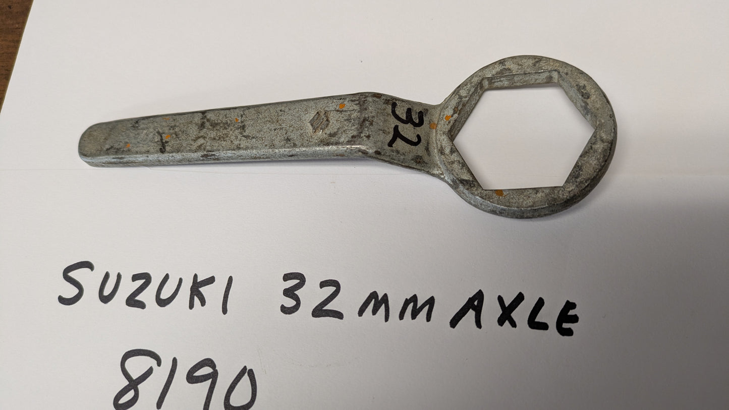 Suzuki Branded motorcycle 32mm axle wrench sku 8190