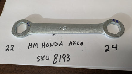 Honda branded motorcycle box end axle wrench 22mm 24mm   my sku 8193