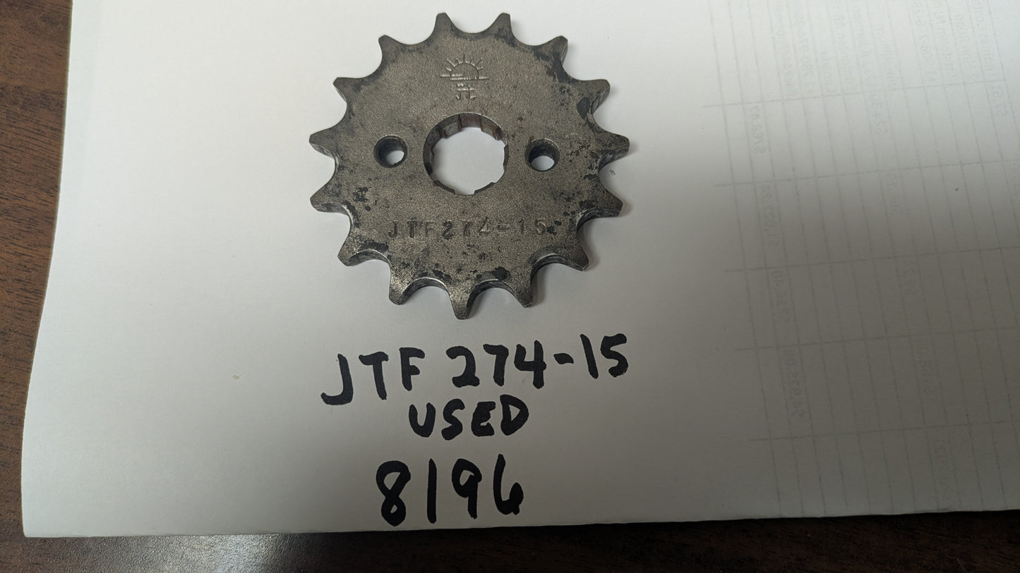 JTF274-15 sprocket  15 used  all 3mm oc mounting sku 8196