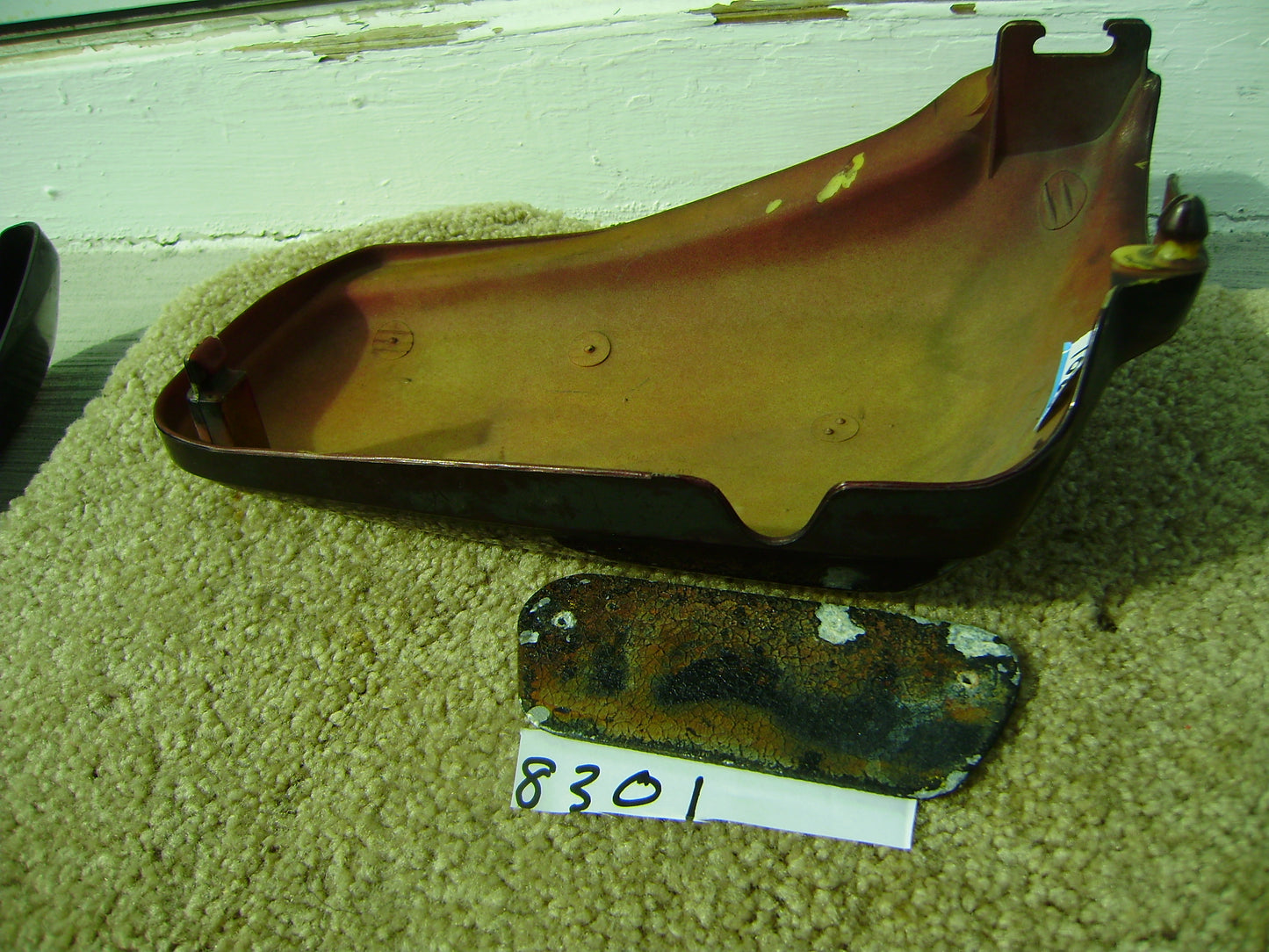 Honda CM 400 Custom  OEM Left Side Cover brown   83740-447A sku 8301
