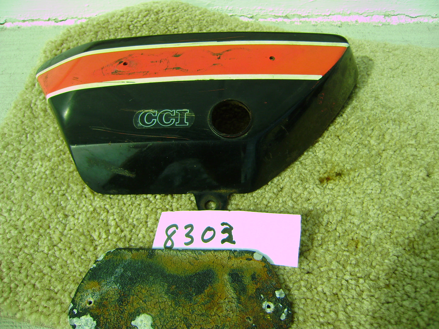 Suzuki TS400 OEM Apache Side Cover Left Black