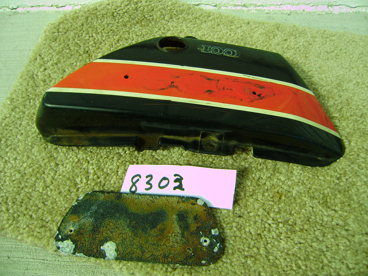 Suzuki TS400 OEM Apache Side Cover Left Black