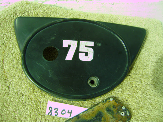 Suzuki TS75 Colt 1975 OEM Black Sidecover/number plate sku 8304