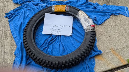 Shinko 3.50 X 18 New Trials Tire   sku 8315