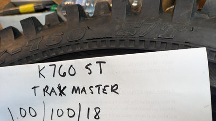 Kenda  100/100/18 Knobby Rear Tire  Metric measure   old measure 4.00 x 18 sku 8316