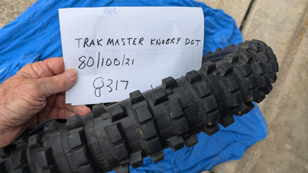 Kenda  80/100/21  Knobby Motorcycle tire Metric  measure 2.75 x21 Knobby Front Tire sku 8317