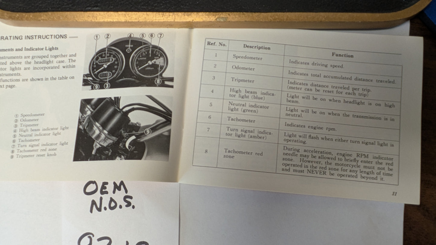 Honda CL360 OEM NOS Owners Manual sku 8318 Free Shipping to USA