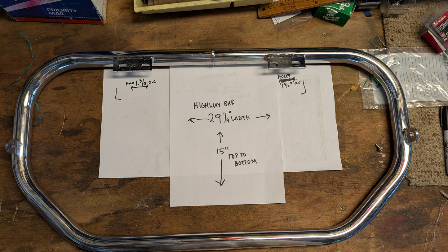 Yamaha XS750 Motorcycle Highway Bar, Crash Bar, Brand New High Chrome fit sku 8321A