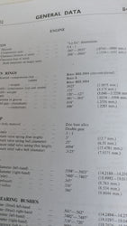 BSA  OEM NOS Victor 441 and associated models Shop Manual sku 8323