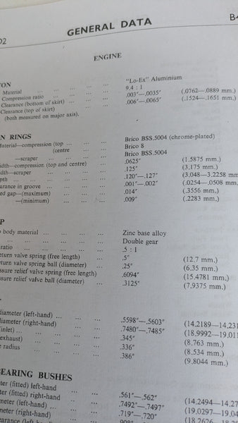 BSA  OEM NOS Victor 441 and associated models Shop Manual sku 8323