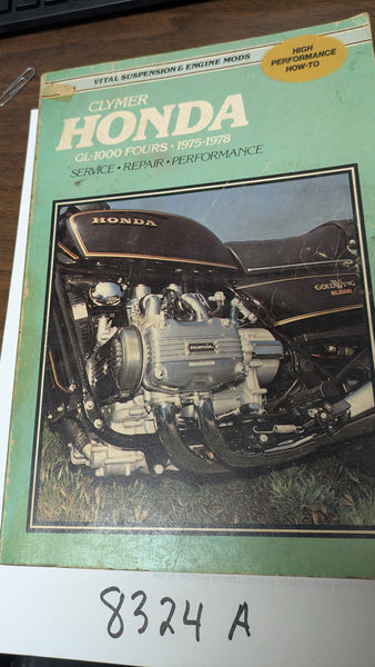 Clymer Honda GL1000 1975-1978 service manual M340 sku 8324A